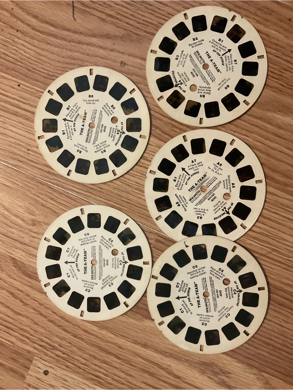1980 View-Master Reel Set - THE A TEAM 5 in all